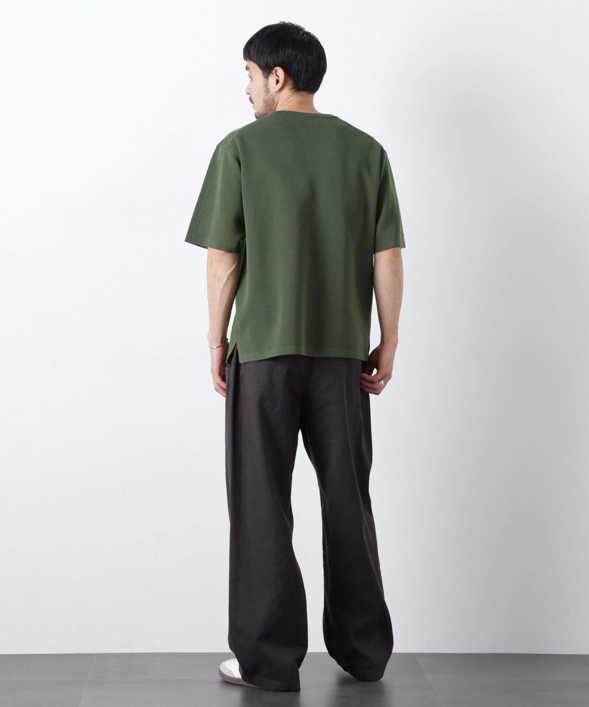 nano･universe「12ゲージドライニットTシャツ 半袖」|ニット・セーター|