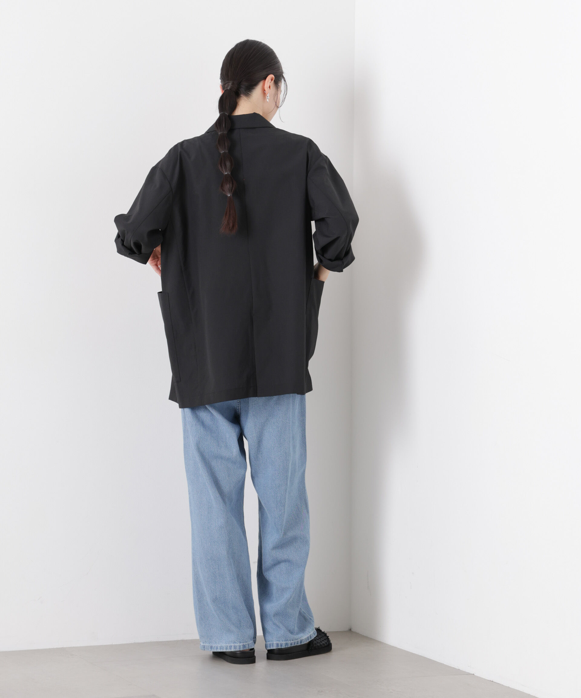 nano･universe「ソフトシアーシングルジャケット(セットアップ可)」|テーラードジャケット|