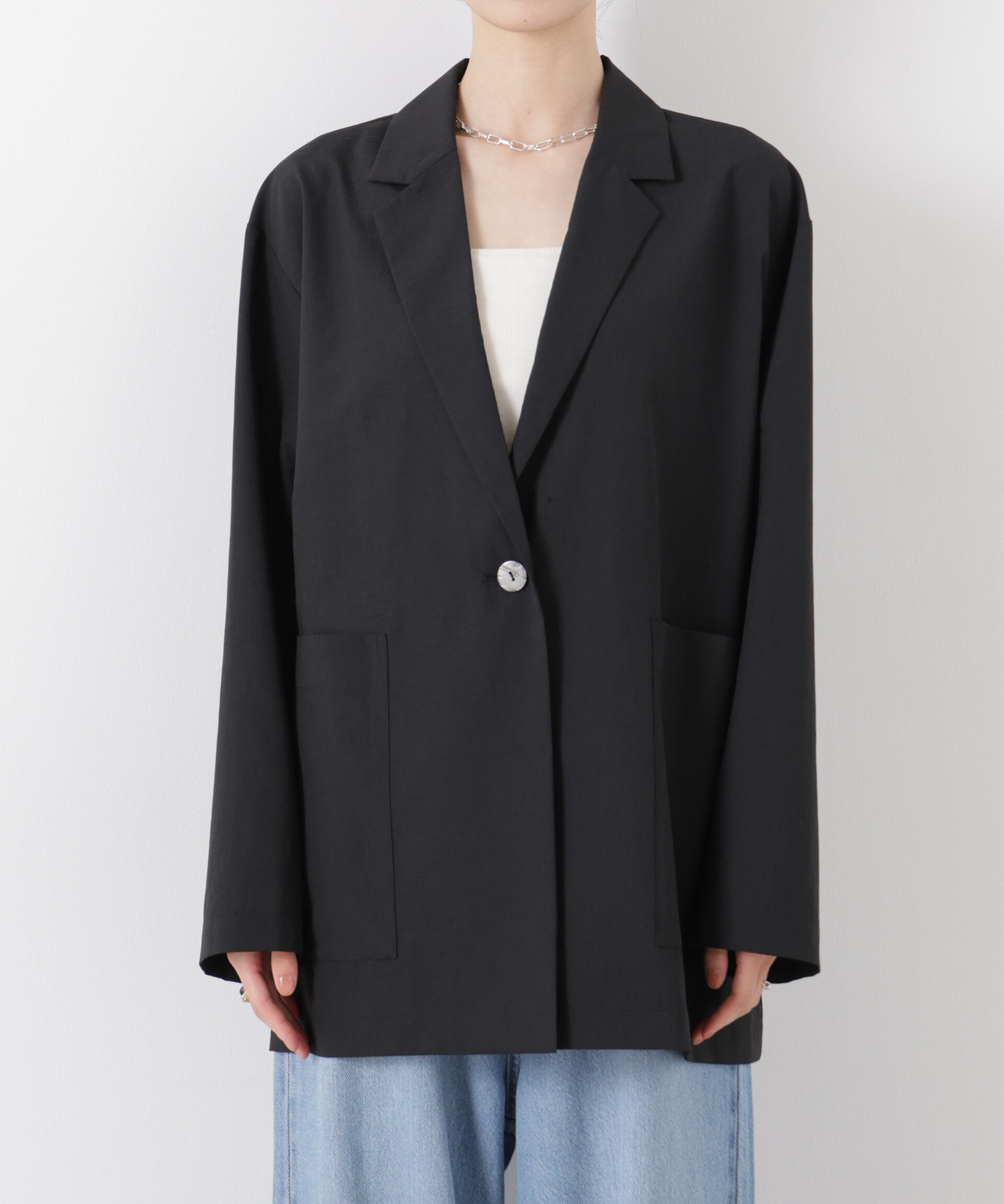 nano･universe「ソフトシアーシングルジャケット(セットアップ可)」|テーラードジャケット|