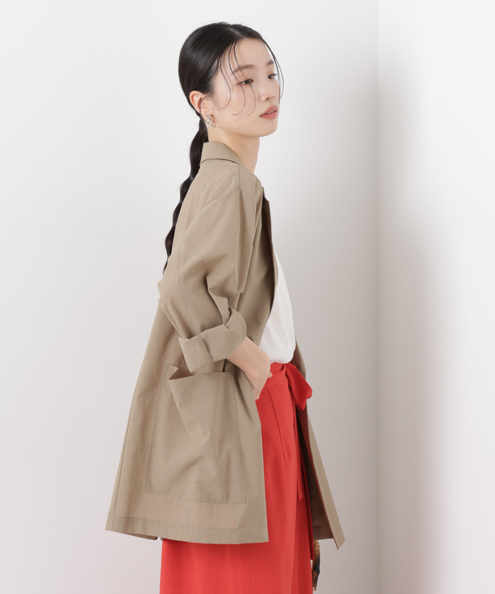 nano･universe「ソフトシアーシングルジャケット(セットアップ可)」|テーラードジャケット|