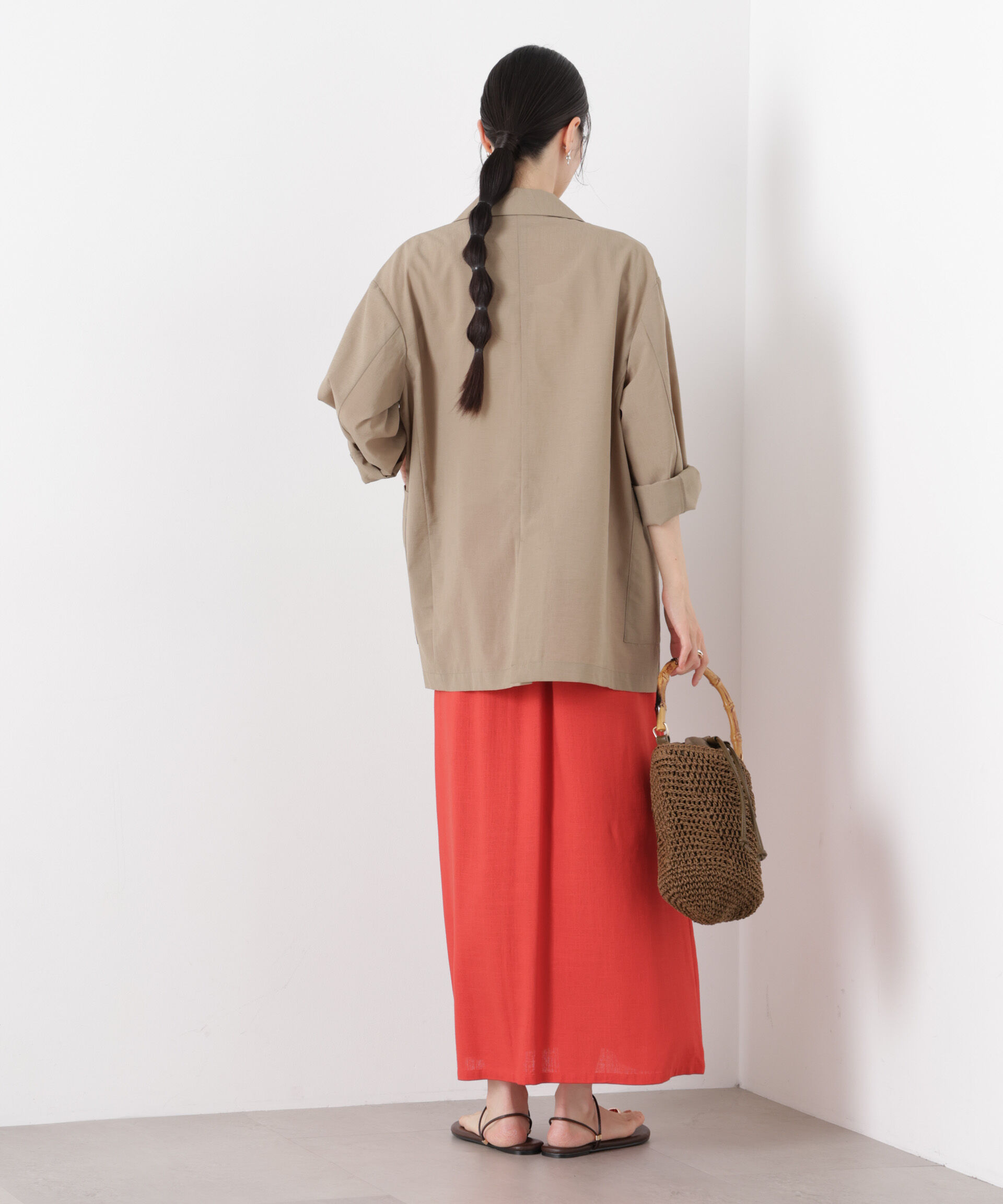 nano･universe「ソフトシアーシングルジャケット(セットアップ可)」|テーラードジャケット|