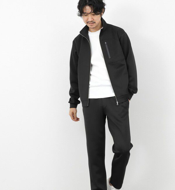 NOLLEY'S goodman「《セットアップ対応》ダブルニットZIPスタンドカラー 26SS」|ブルゾン・スタジャン|