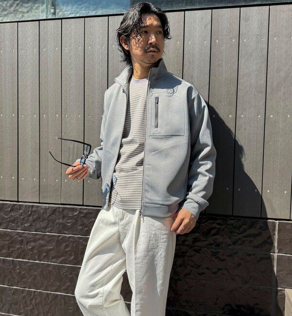 NOLLEY'S goodman「《セットアップ対応》ダブルニットZIPスタンドカラー 26SS」|ブルゾン・スタジャン|