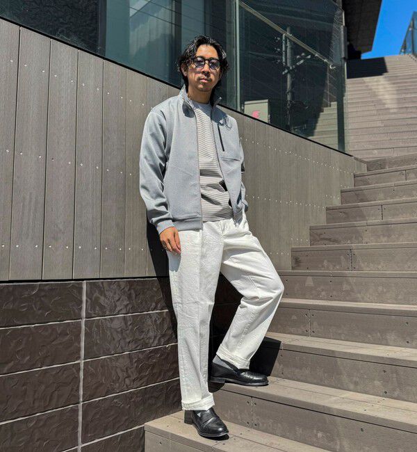 NOLLEY'S goodman「《セットアップ対応》ダブルニットZIPスタンドカラー 26SS」|ブルゾン・スタジャン|