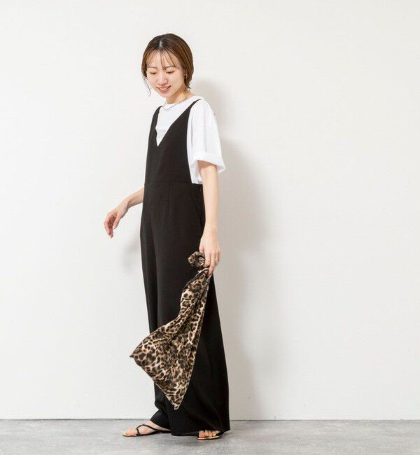 NOLLEY'S「ウォッシャブル多機能ツイルサロペットパンツ」|オールインワン|