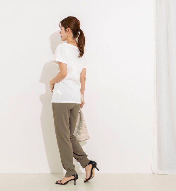 NOLLEY'S「【WEB＆一部店舗限定カラー】《セットアップ対応》ジョーゼットジョガーパンツ」|チノ|