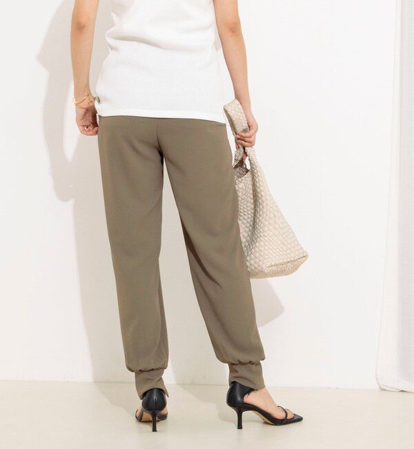 NOLLEY'S「【WEB＆一部店舗限定カラー】《セットアップ対応》ジョーゼットジョガーパンツ」|チノ|