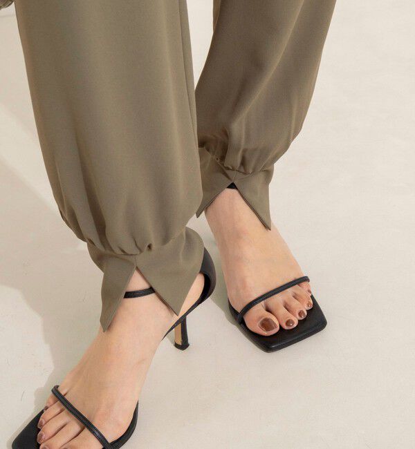 NOLLEY'S「【WEB＆一部店舗限定カラー】《セットアップ対応》ジョーゼットジョガーパンツ」|チノ|