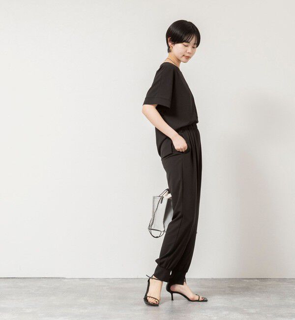 NOLLEY'S「【WEB＆一部店舗限定カラー】《セットアップ対応》ジョーゼットジョガーパンツ」|チノ|