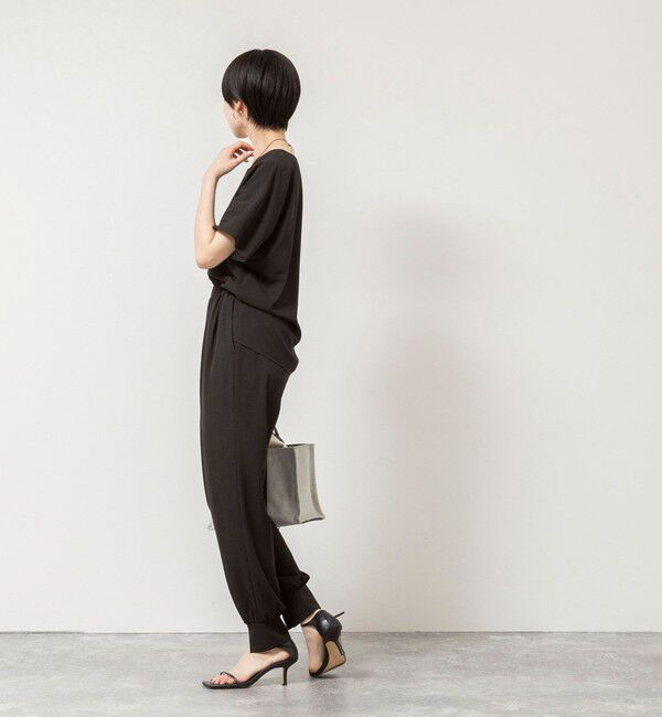 NOLLEY'S「【WEB＆一部店舗限定カラー】《セットアップ対応》ジョーゼットジョガーパンツ」|チノ|