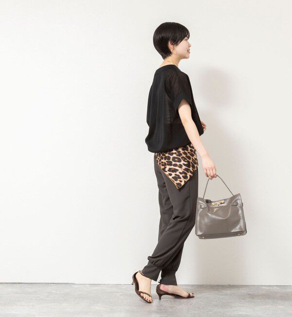 NOLLEY'S「【WEB＆一部店舗限定カラー】《セットアップ対応》ジョーゼットジョガーパンツ」|チノ|