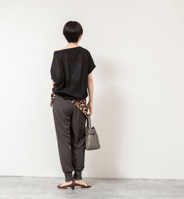 NOLLEY'S「【WEB＆一部店舗限定カラー】《セットアップ対応》ジョーゼットジョガーパンツ」|チノ|