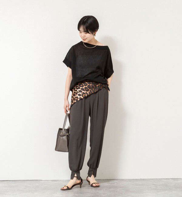 NOLLEY'S「【WEB＆一部店舗限定カラー】《セットアップ対応》ジョーゼットジョガーパンツ」|チノ|