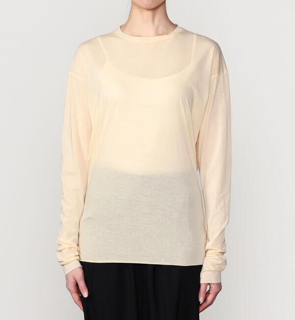 UNFIL「UNFIL | コットン シアージャージー長袖Tシャツ WOMEN」|Tシャツ・カットソー|