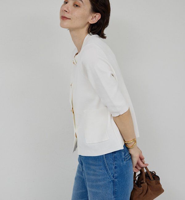  「オーバルボタンカーディガン」|ニット・セーター|