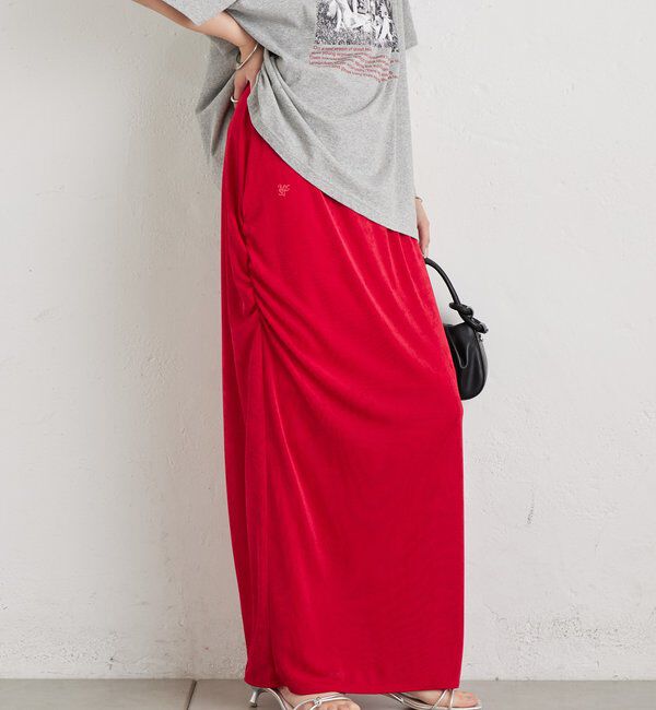  「マルチベルト付きカラーネットスカート」|スカート|