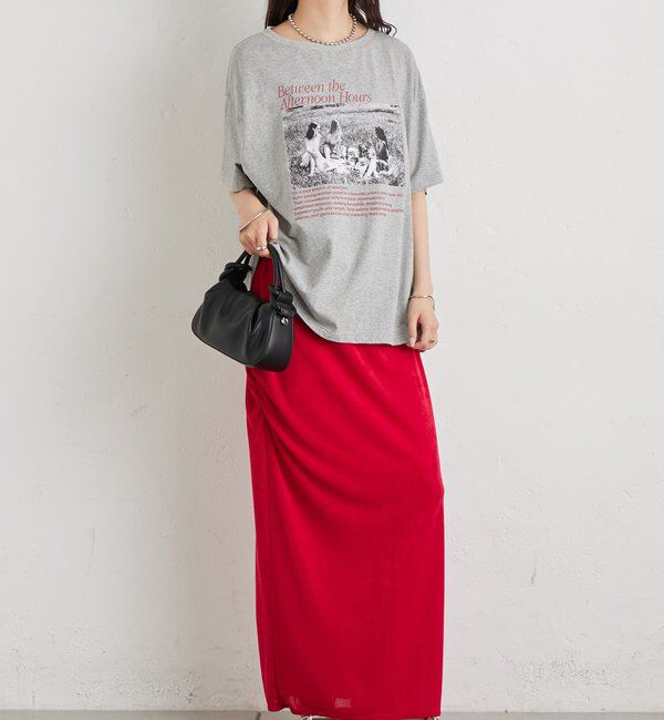  「マルチベルト付きカラーネットスカート」|スカート|