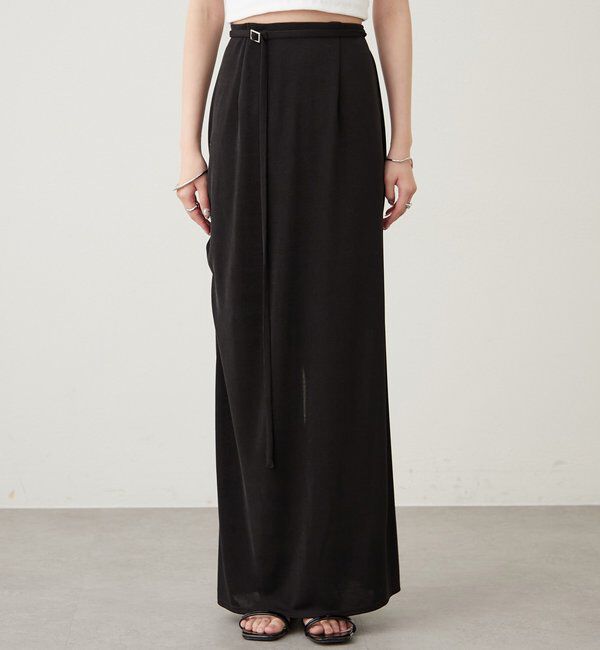  「マルチベルト付きカラーネットスカート」|スカート|