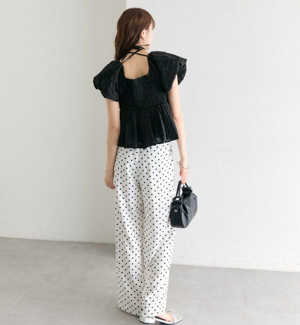  「ドットWベルトパンツ」|チノ|