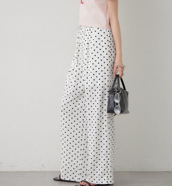  「ドットWベルトパンツ」|チノ|