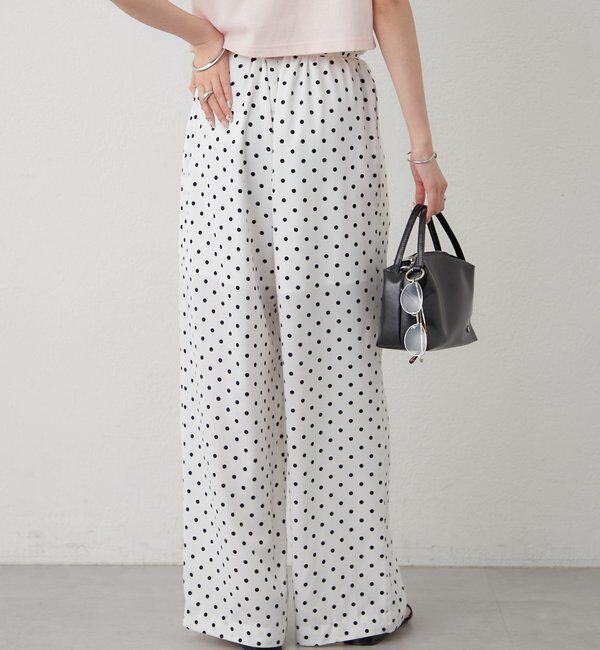  「ドットWベルトパンツ」|チノ|