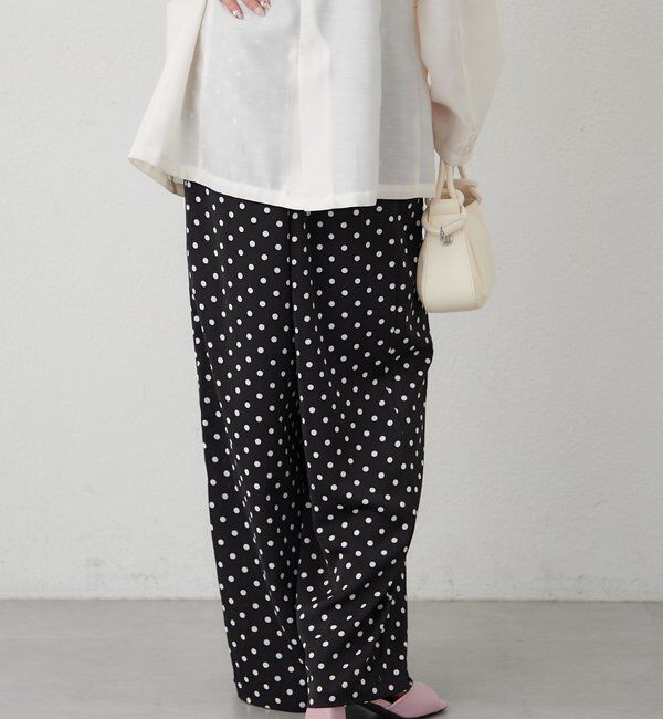  「ドットWベルトパンツ」|チノ|