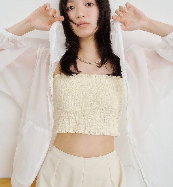  「26SSシアーパーカー4SETスイムウェア」|ビキニ|イエロー