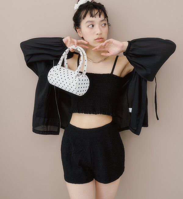  「26SSシアーパーカー4SETスイムウェア」|ビキニ|ブラック