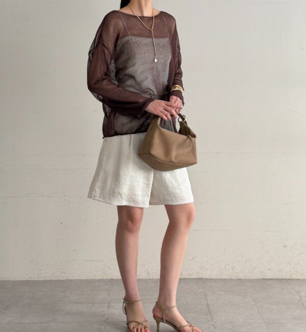  「サテンショートパンツ」|チノ|