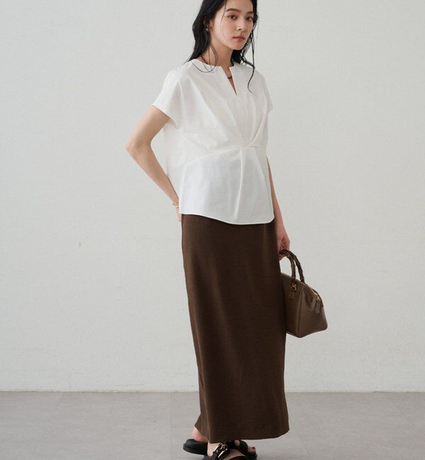  「フロントタックブラウス」|シャツ・ブラウス|