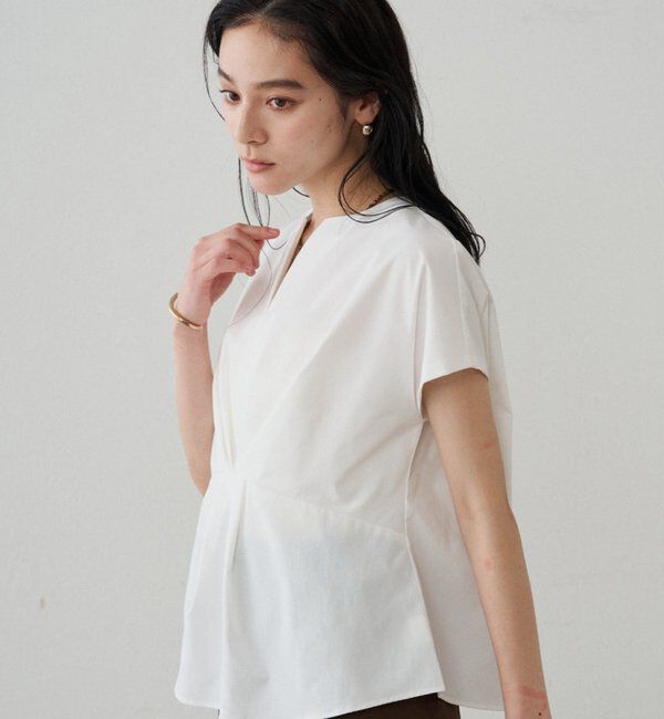  「フロントタックブラウス」|シャツ・ブラウス|