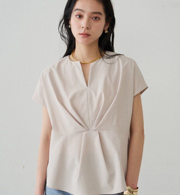  「フロントタックブラウス」|シャツ・ブラウス|