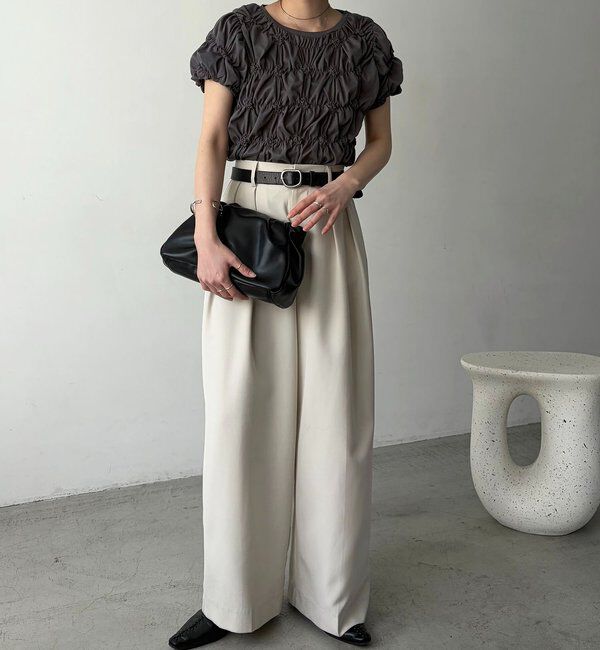  「【新色イエロー・チャコールグレー】シャーリングホイップＴ」|Tシャツ・カットソー|