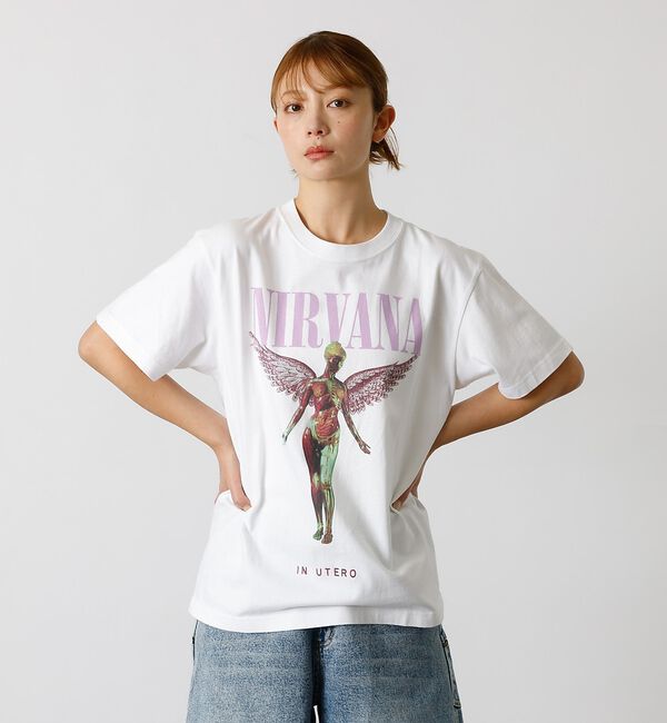 ABAHOUSE「【GOOD ROCK SPEED/グッドロックスピード】NIRVANA TEE」|Tシャツ・カットソー|ホワイト系その他1