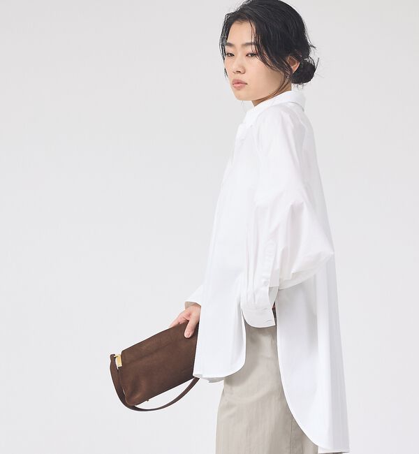 Rouge vif「ドルマンストレッチブロードビックシャツ」|シャツ・ブラウス|