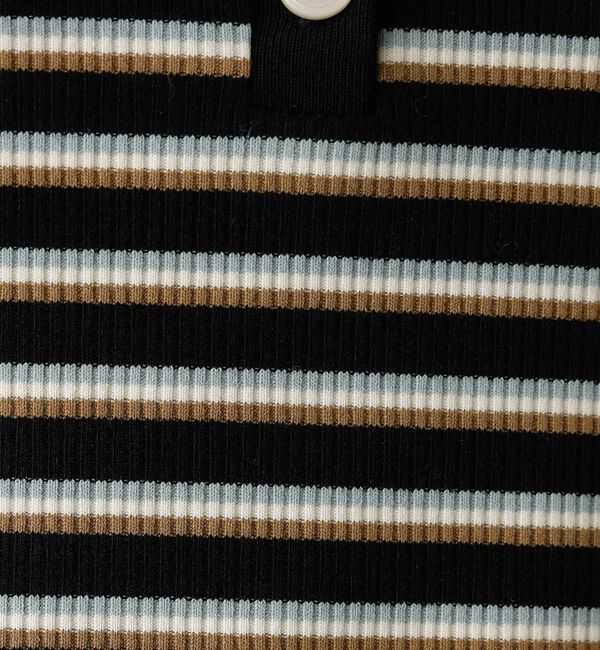 abahouse mavie「ボーダーヘンリーネックプルオーバー」|Tシャツ・カットソー|