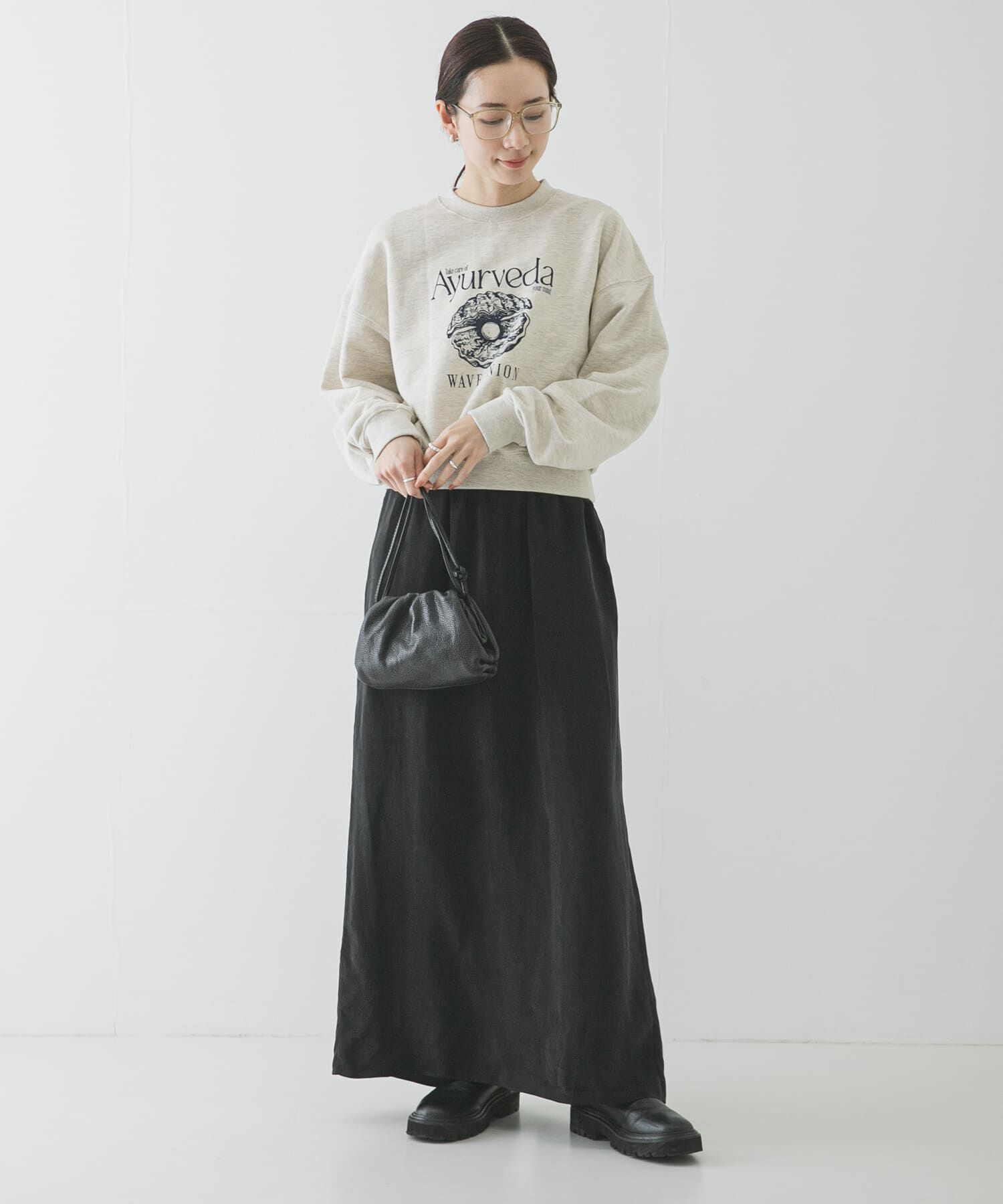 URBAN RESEARCH「キュプラギャザーIラインスカート」|スカート|