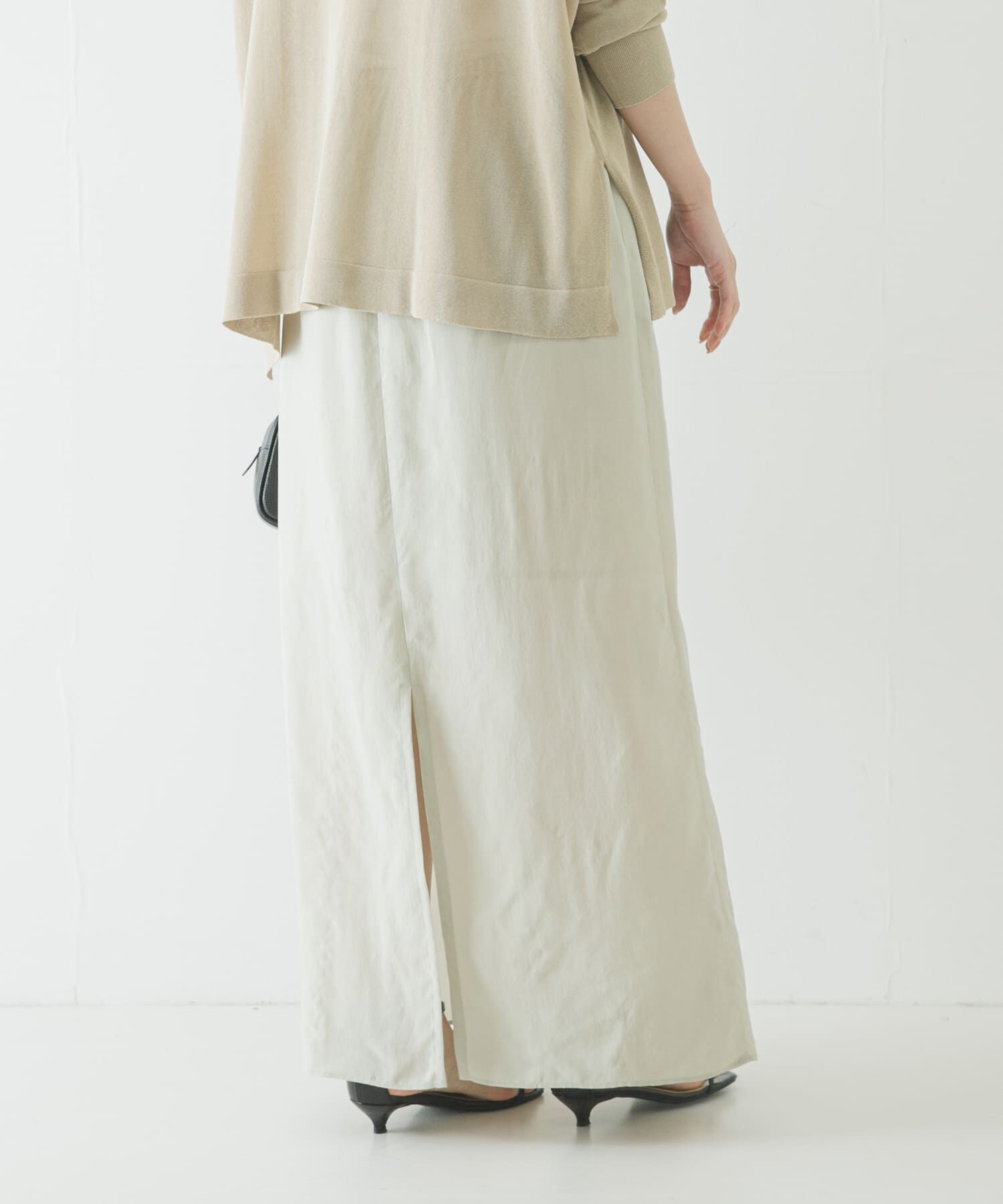 URBAN RESEARCH「キュプラギャザーIラインスカート」|スカート|