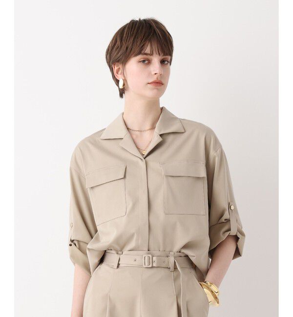 allureville「フィブリルターンバックシャツ」|シャツ・ブラウス|