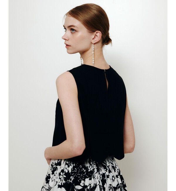 LOULOU WILLOUGHBY「【LOULOU WILLOUGHBY】コットンリネンスカラップヘムブラウス」|シャツ・ブラウス|