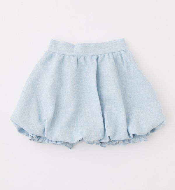  「【セットアップ可能】バルーンミニスカパン／SMサイズ」|スカート|サックスブルー