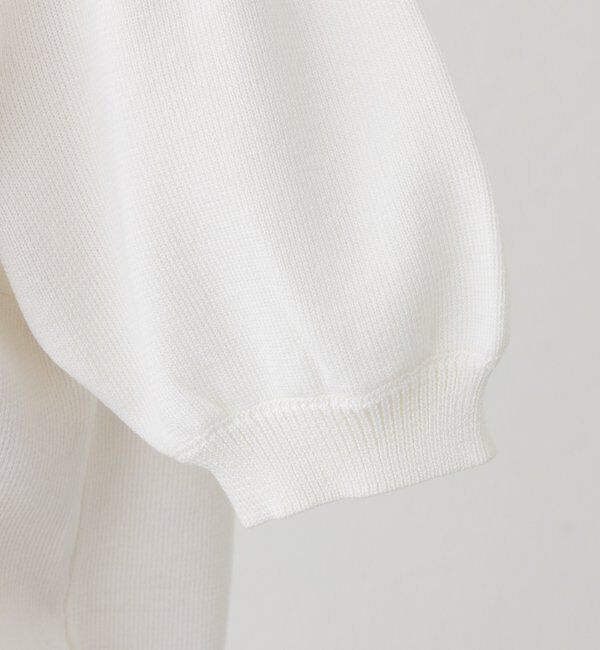  「レースロゴ半袖ニット」|ニット・セーター|