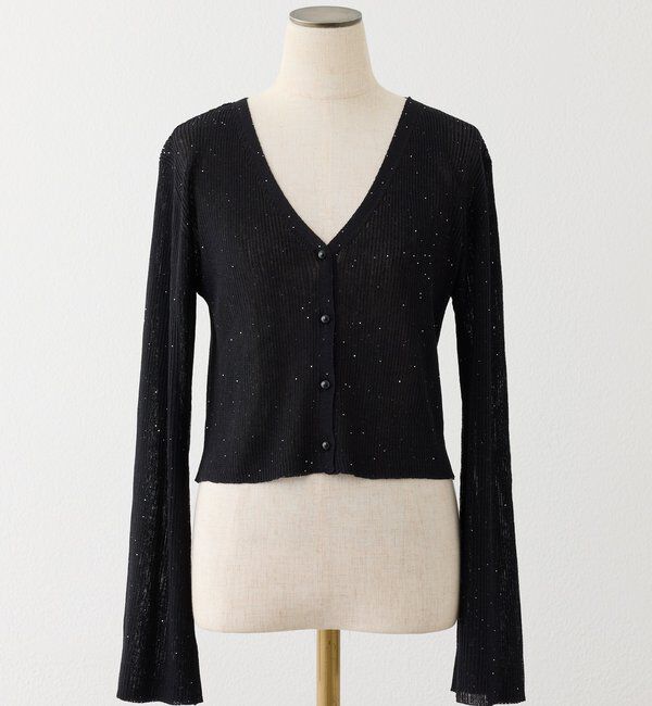  「シアーラメカーディガン」|ニット・セーター|