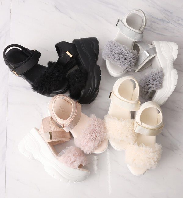  「チュールフリル厚底スポサン」|その他|