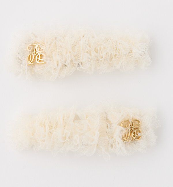  「【Tulle Collection】チュールヘアピン」|その他|アイボリー