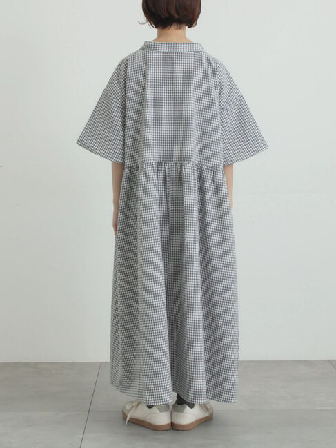 Samansa Mos2「《新色追加》ちび襟シャツワンピース【WEB限定】」|ワンピース|