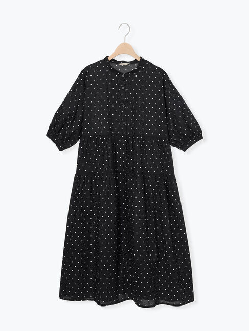 Samansa Mos2「柄アソートティアードワンピース」|ワンピース|水玉