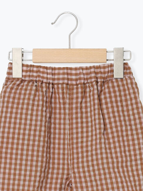 Samansa Mos2 Lagom「裾フリルチェック7分丈パンツ(セットアップ可)」|その他|