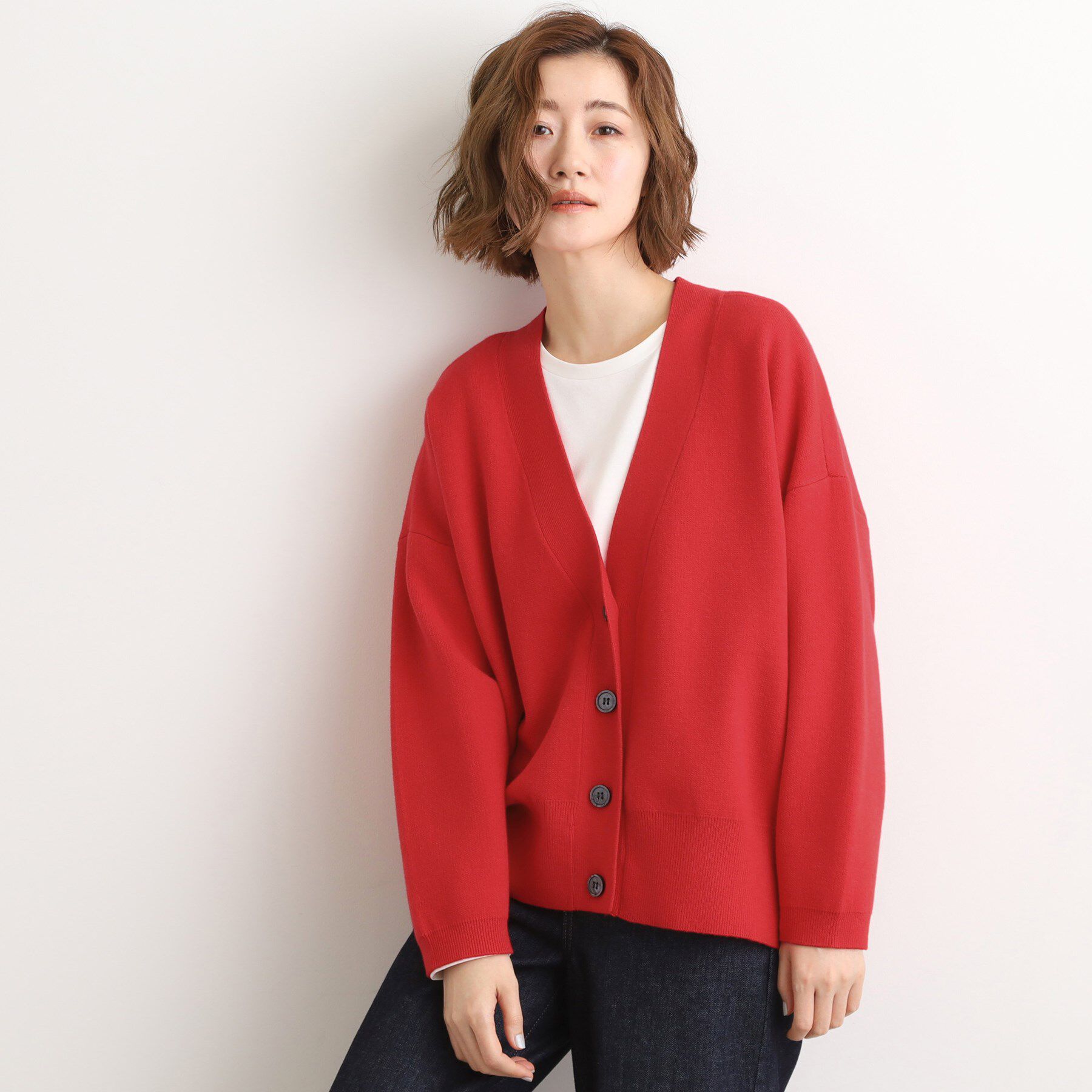 grove「季節に映える　ニットカーディガン」|カーディガン|