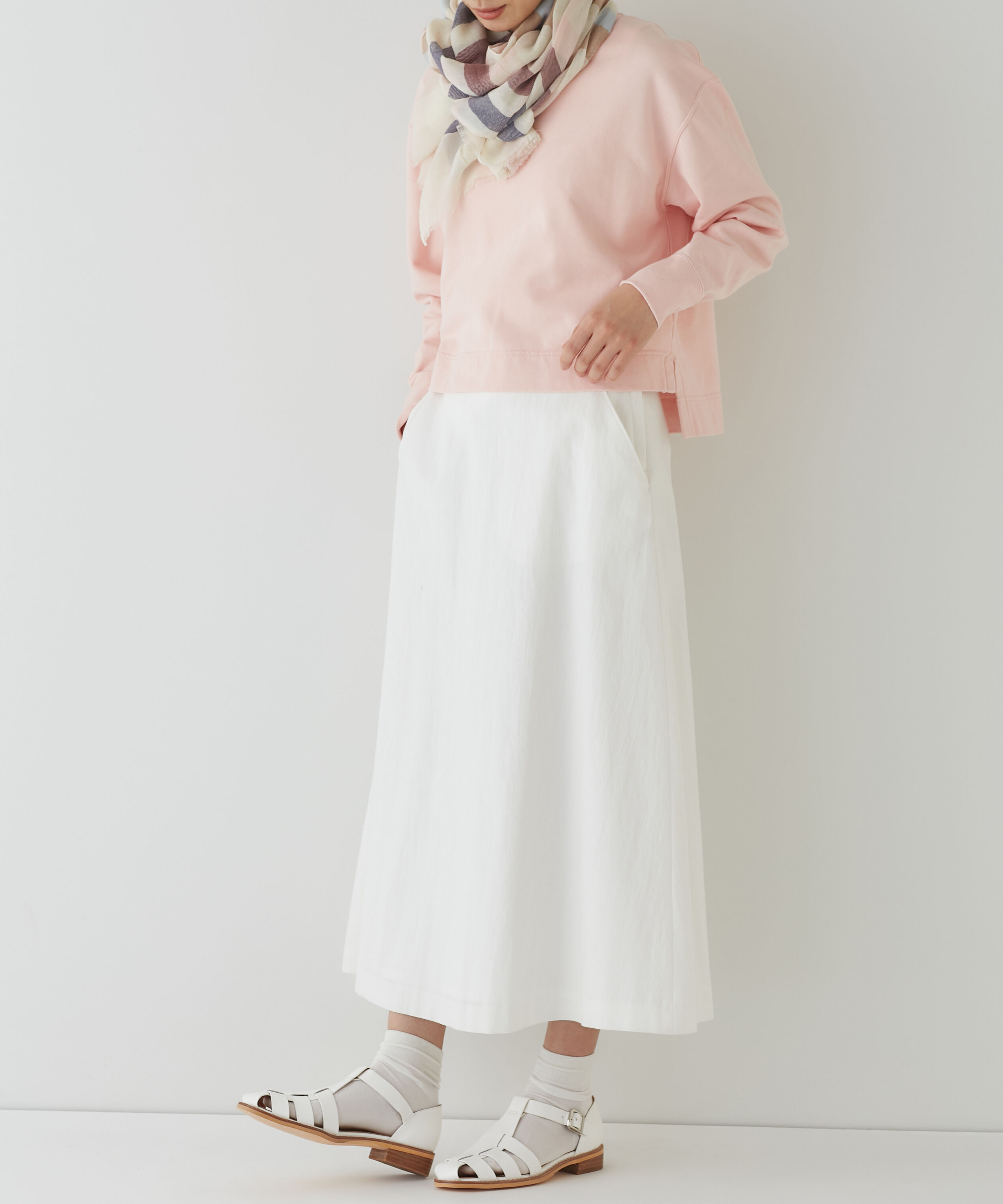  「◆ウエスト折り返しフレアスカート」|スカート|